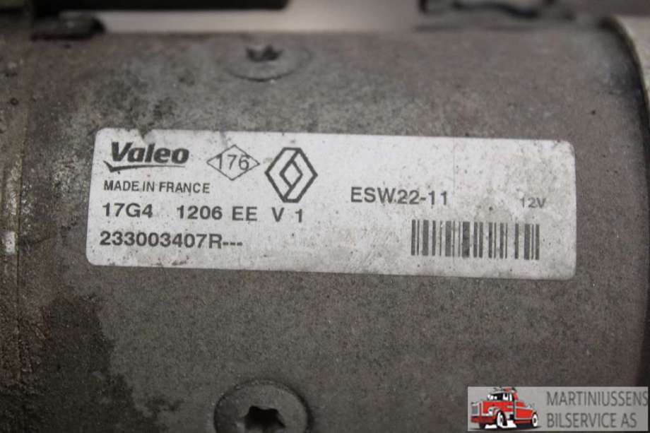 Starter diesel til Renault Master 2014-->> (Type III, Fase 2)  (RENAULT||233003407R)