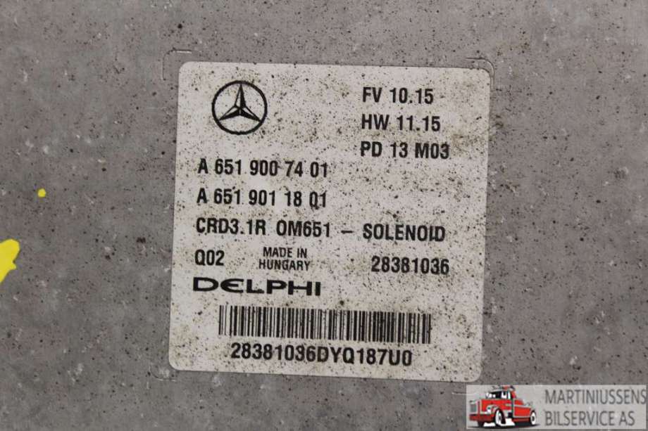 Styreenhet motor til Mercedes GLK 2008-2015 (X204) (X204) (MERCEDES||A 651 900 74 01)