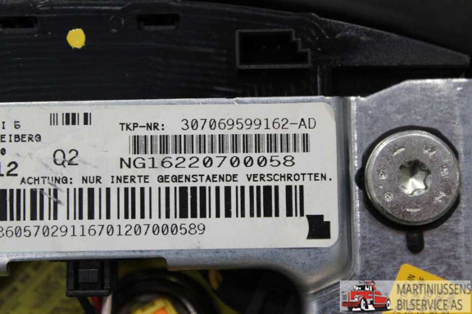 Airbag rattpute til Mercedes GLK 2008-2015 (X204) (X204) (MERCEDES||307069599162-AD)