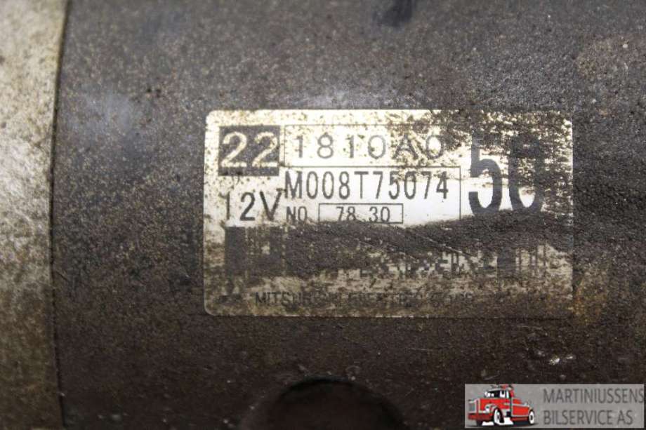 Starter diesel til Mitsubishi Pajero 2007-2016 (Type IV, Fase 1)  (MITSUBISHI||M008T75074)