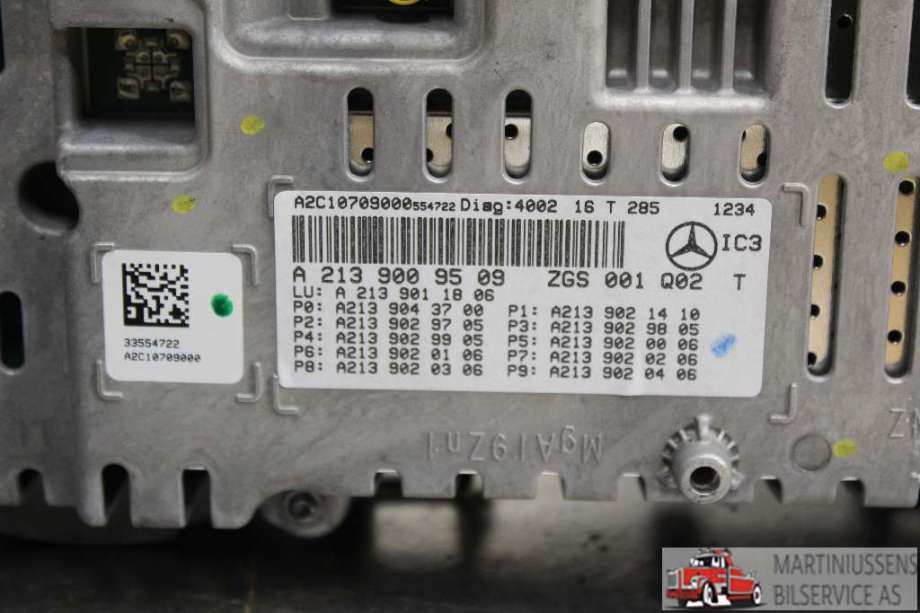 Speedometer til Mercedes E-Klasse 2016-2023 (W213) (W213) (MERCEDES||A2C90315404)