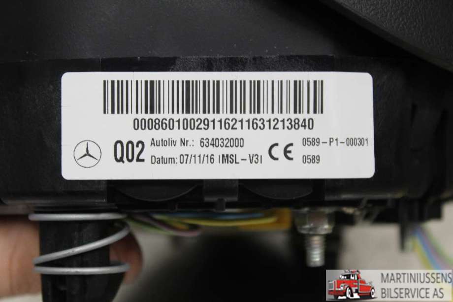 Airbag rattpute til Mercedes E-Klasse 2016-2023 (W213) (W213) (MERCEDES||634032000)