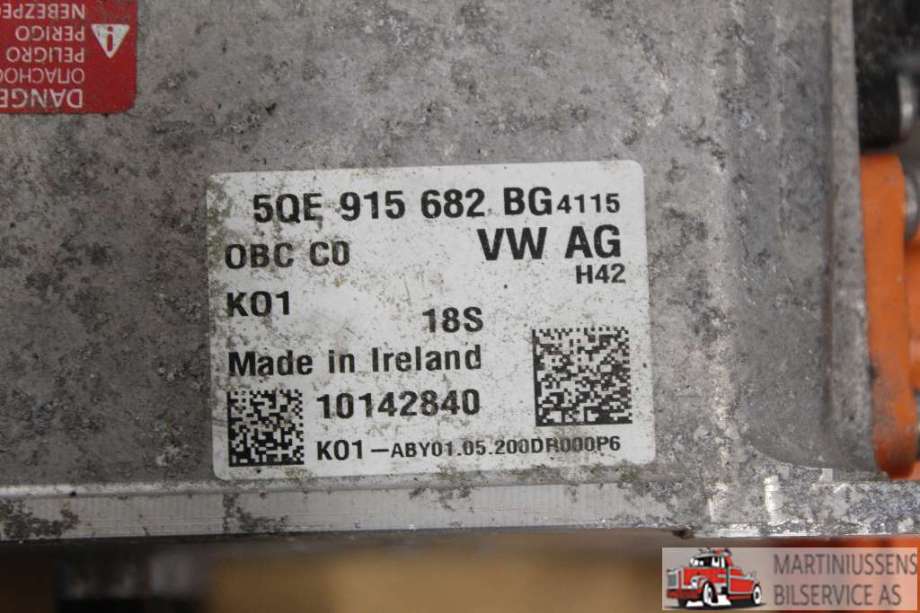 Batterilader (OBC - On Board Charger) til VW e-Golf 2017-2020 (Fase 2)  (VOLKSWAGEN||5QE 915 682 BG)