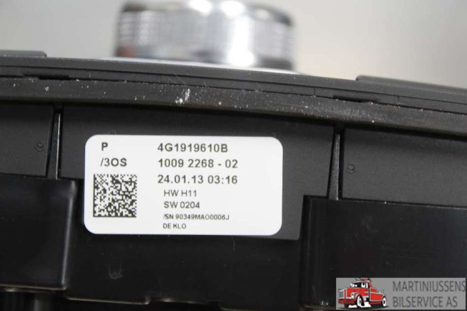 Bilstereo diverse til Audi A6 2011-2014 (Type IV, Fase 1) (C7) (C7) (AUDI||4G1919610B)