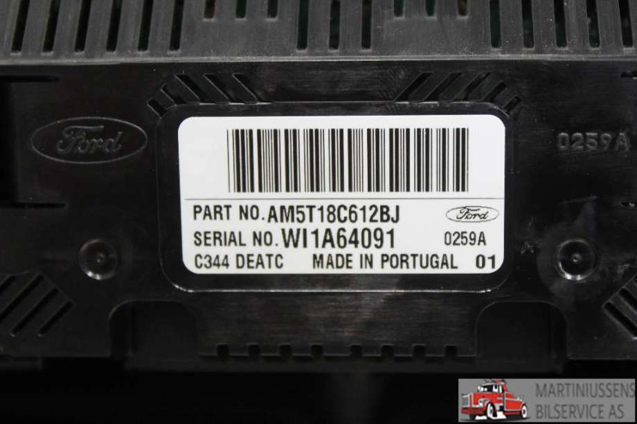 Varmeapparat betjening til Ford C-Max 2010-2015 (Type II, Fase 1)  (FORD||AM5T18C612BJ)
