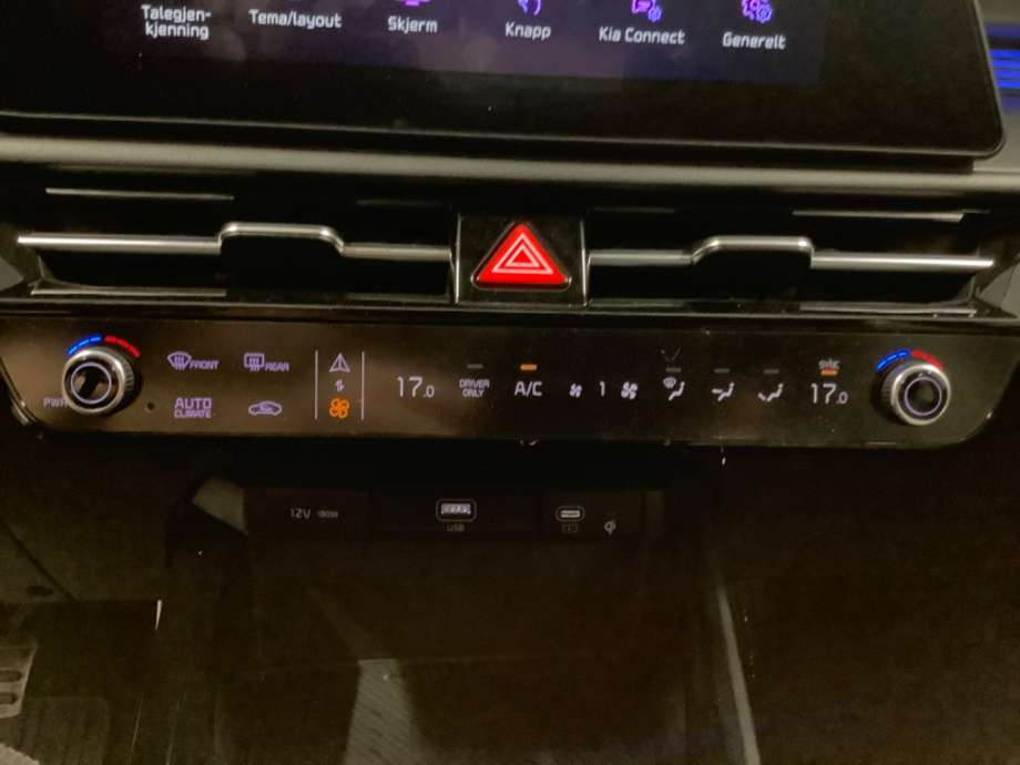 Varmeapparat betjening til Kia Niro, 2021-->>  (KIA|)