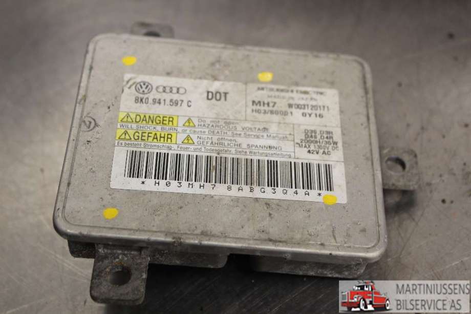 Styreenhet xenon/ballast til Audi A1, 2010-2014 (Type I, Fase 1)  (AUDI|)