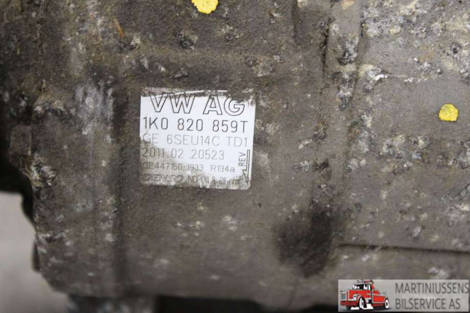 Aircondition kompressor til Audi A1 2010-2014 (Type I, Fase 1)  (AUDI||1K0 820 859 T)