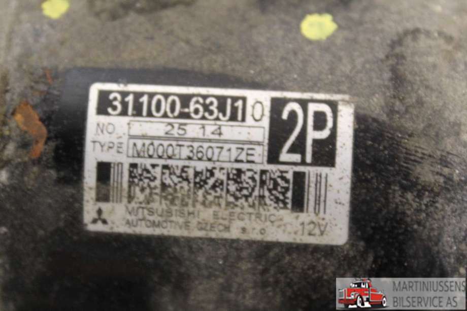 Starter til Suzuki SX4 2009-2013 (Type I, Fase 2)  (SUZUKI||31100-63J10)