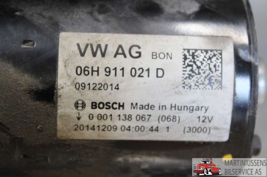 Starter til Audi A4 2007-2014 (Type IV) (B8) (B8) (AUDI||06H 911 021 D)