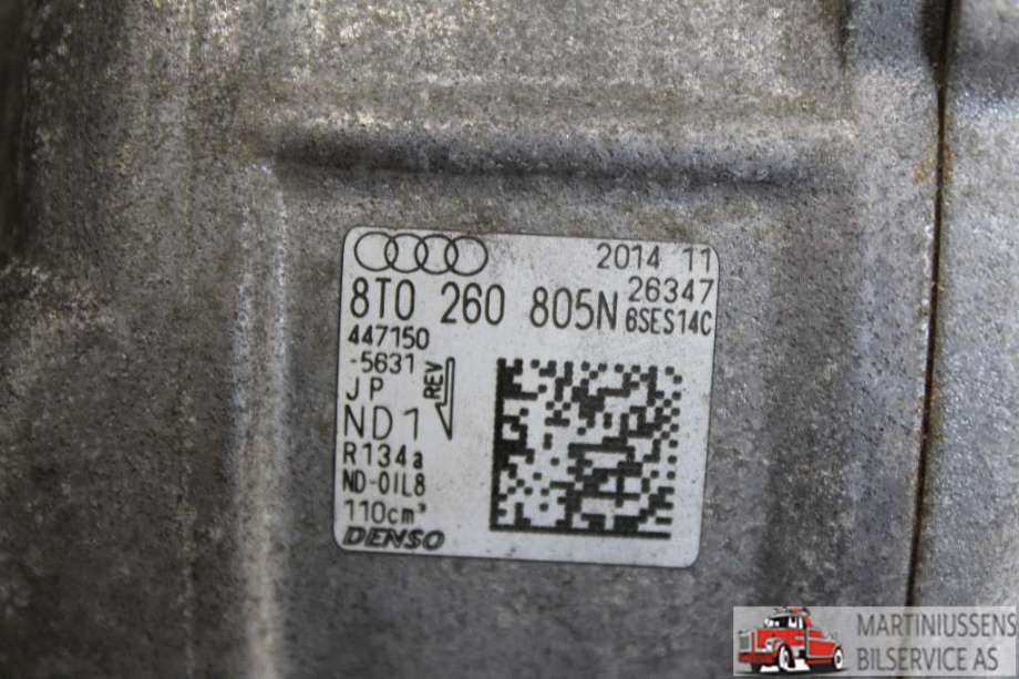 Aircondition kompressor til Audi A4 2007-2014 (Type IV) (B8) (B8) (AUDI||8T0 260 805N)