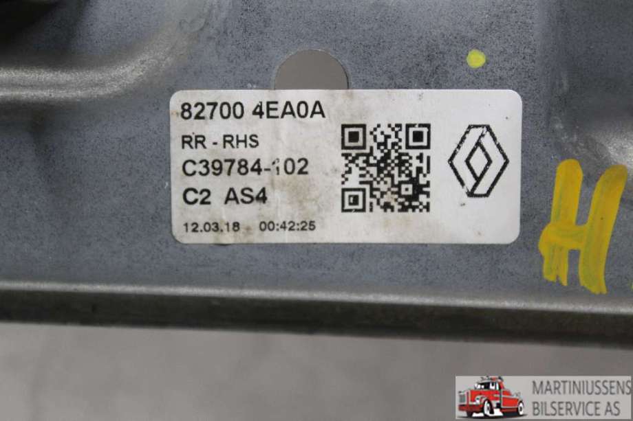 Ruteheis til Renault Kadjar 2015-->>  (RENAULT||82700 4EA0A)