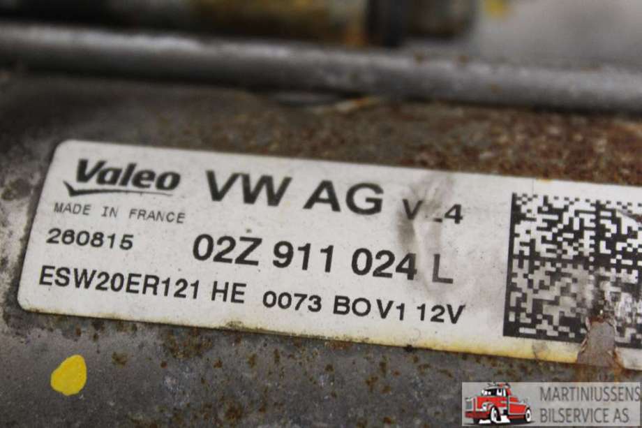 Starter diesel til VW Touran 2015-2021 (Type II)  (VOLKSWAGEN||02Z 911 024 L)