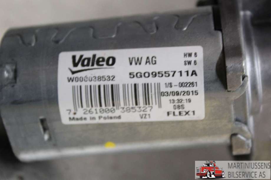 Viskermotor bakrute til VW Touran 2015-2021 (Type II)  (VOLKSWAGEN||5G0955711A)