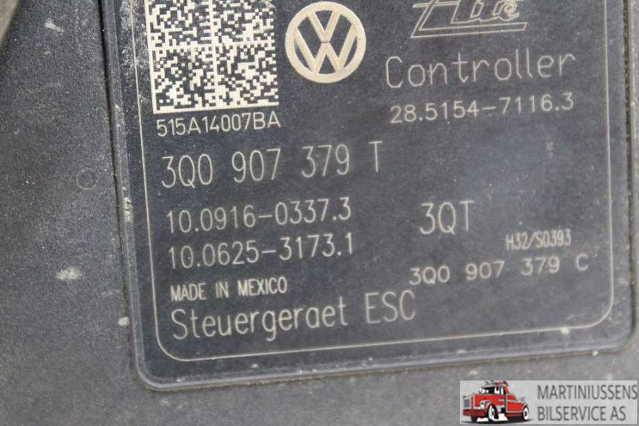 ABS sentral til Škoda Octavia 2013-2016 (Type III, Fase 1)  (SKODA||3Q0 614 517 T)