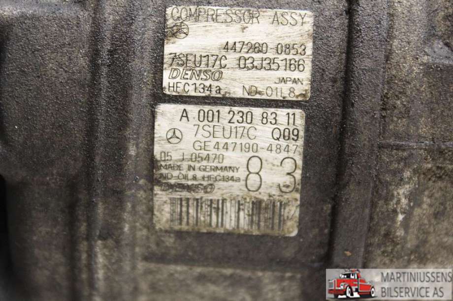 Aircondition kompressor til Mercedes ML 2005-2011 (W164) (W164) (MERCEDES|A 001 230 83 11|)