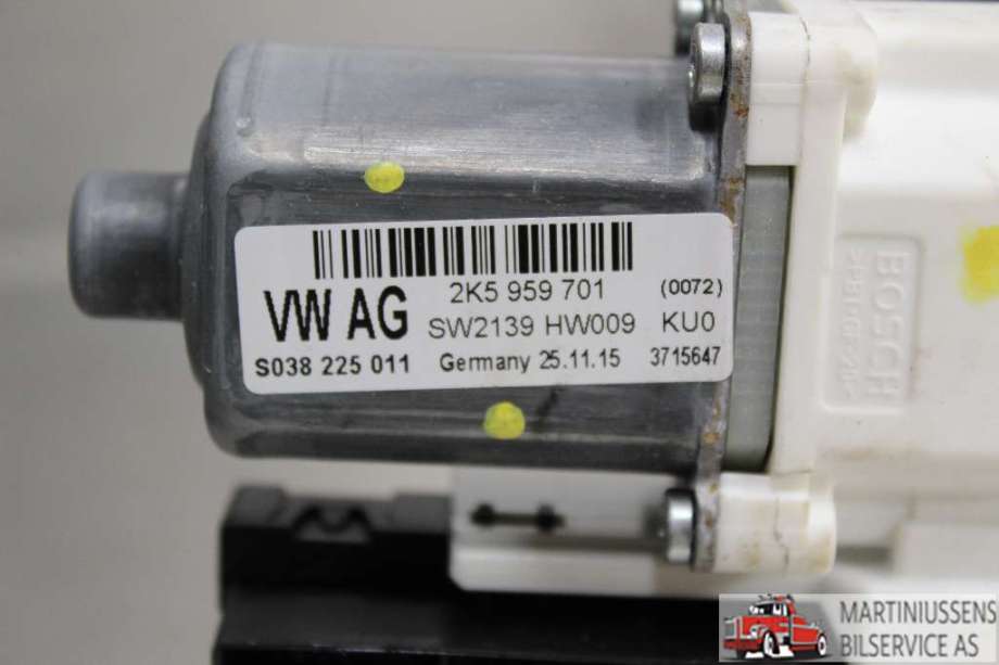 Ruteheis venstre foran til VW Caddy 2015-2020 (Type III, Fase 3)  (VOLKSWAGEN||2K5 959 701)