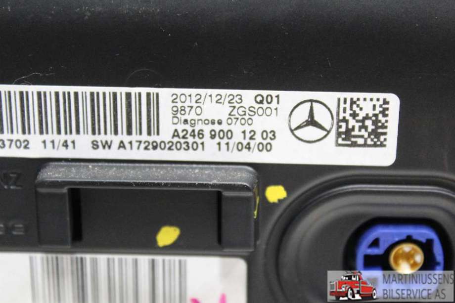 Multimedia display (MCU - Media Controller Unit) til Mercedes A-Klasse 2012-2018 (W176) (W176) (MERCEDES||A246 900 12 03)
