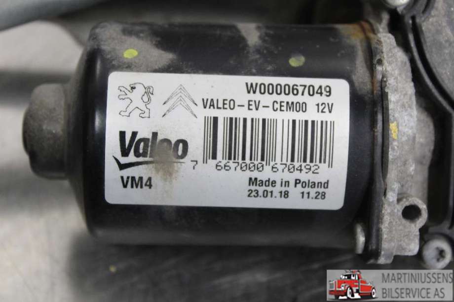 Viskermotor frontrute til Toyota Proace 2016-->> (Type II)  (TOYOTA||W000067049)