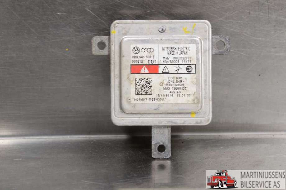 Styreenhet xenon/ballast til Audi A4, 2007-2014 (Type IV) (B8) (B8) (AUDI|8K0941597E)