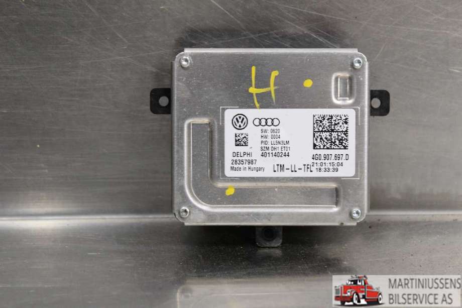 Styreenhet xenon/ballast til Audi A4, 2007-2014 (Type IV) (B8) (B8) (AUDI|4G0907697D)