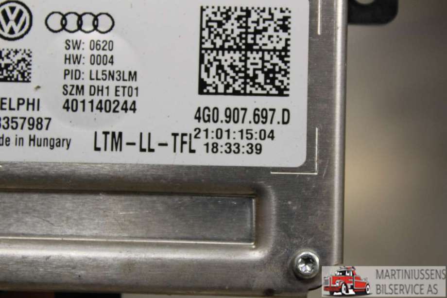 Styreenhet xenon/ballast til Audi A4 2007-2014 (Type IV) (B8) (B8) (AUDI|4G0907697D||4G0 907 697 D)