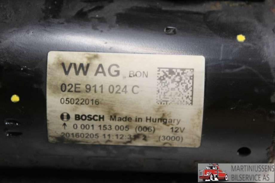 Starter diesel til VW Transporter / Caravelle 2015-2019 (T6) (T6) (VOLKSWAGEN||02E 911 024 C)
