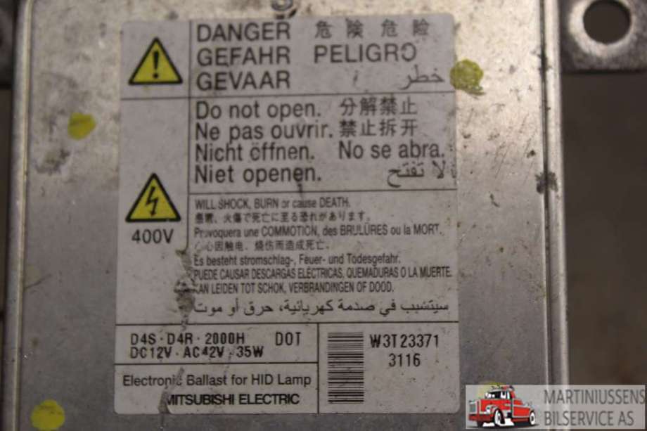 Styreenhet xenon/ballast til Mitsubishi Outlander 2012-2015 (Type III, Fase 1)  (MITSUBISHI||W3T23371)