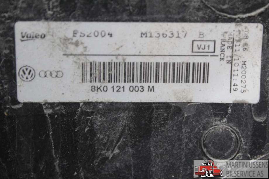 Kjølevifte til Audi A4 2007-2014 (Type IV) (B8) (B8) (AUDI||8K0 121 003 M)