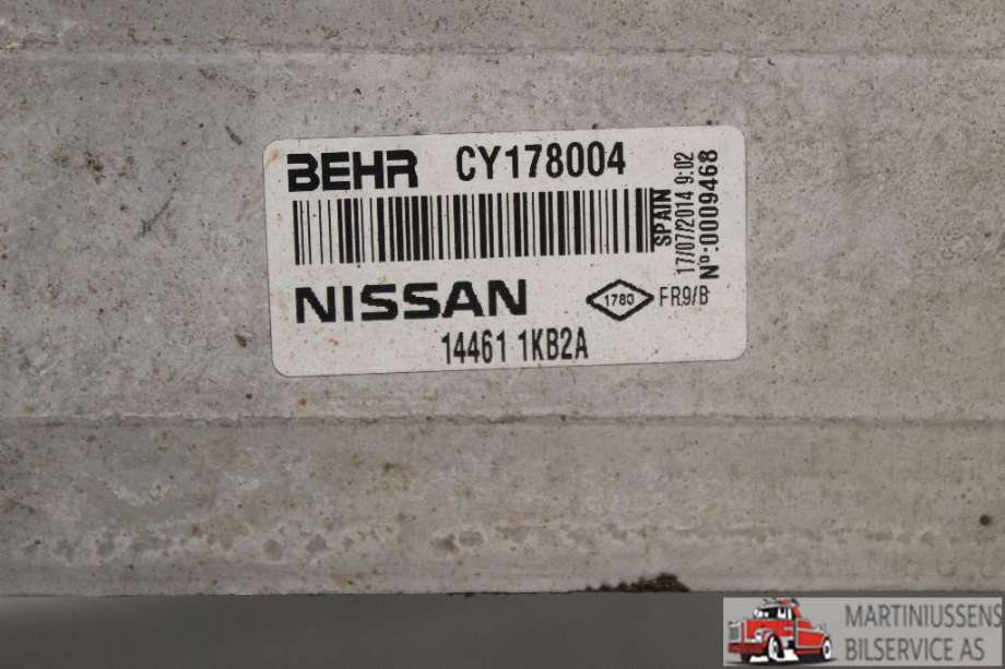 Intercooler til Nissan NV200 2010-2019  (NISSAN||14461 1KB2A)