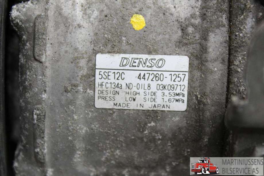 Aircondition kompressor til Toyota RAV4 2006-2009 (Type III, Fase 1)  (TOYOTA||5SE12C 447260-1257)
