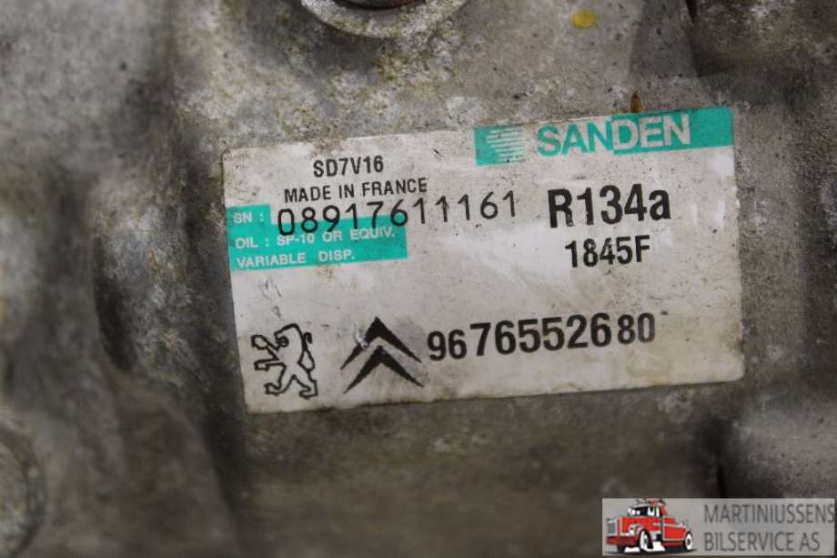 Aircondition kompressor til Peugeot Boxer 2007-2013 (Type III, Fase 1)  (PEUGEOT||9676552680)