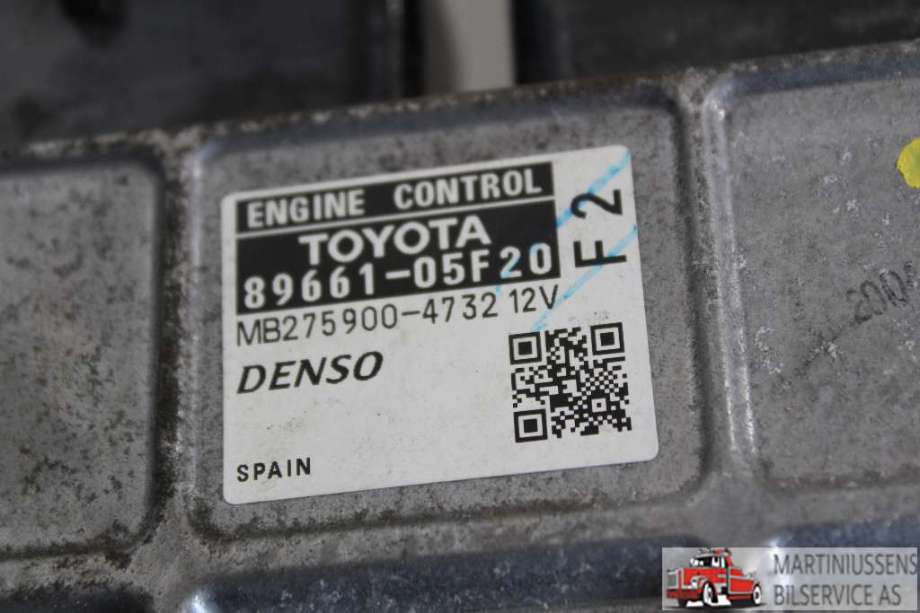 Styreenhet motor til Toyota Avensis 2009-2015 (Type III, Fase 1)  (TOYOTA|89661-05F20|)
