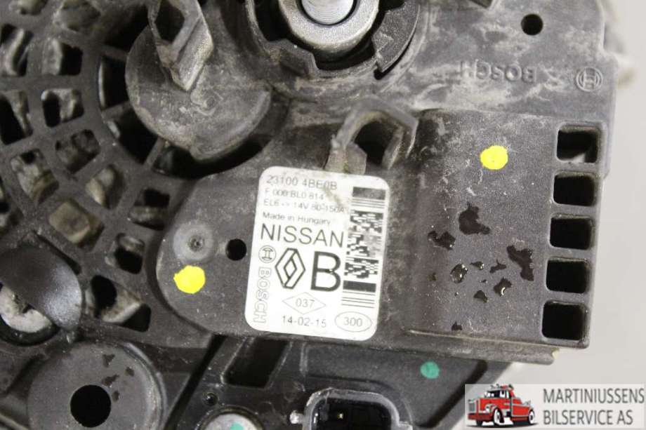 Dynamo til Nissan Qashqai 2014-2021 (Type II)  (NISSAN||23100 4BE0B)