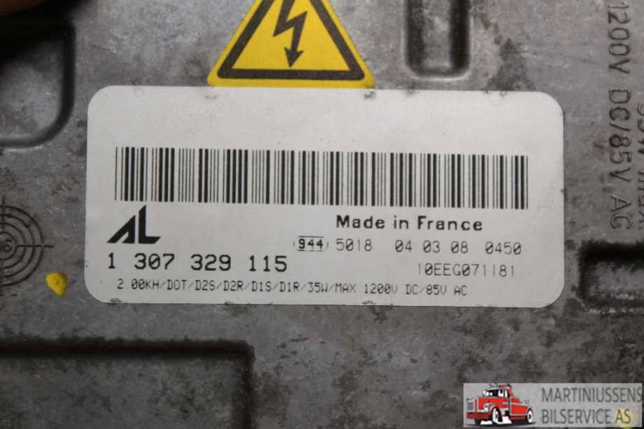 Styreenhet xenon/ballast til Audi A3 2003-2008 (Type II, Fase 1)  (AUDI|1 307 329 115|)