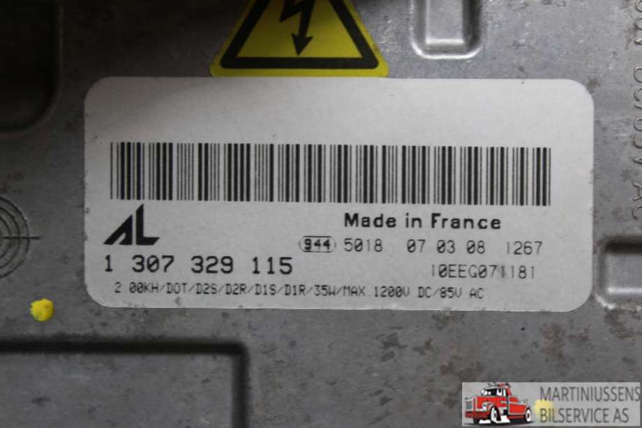 Styreenhet xenon/ballast til Audi A3 2003-2008 (Type II, Fase 1) (AUDI|1 307 329 115|)