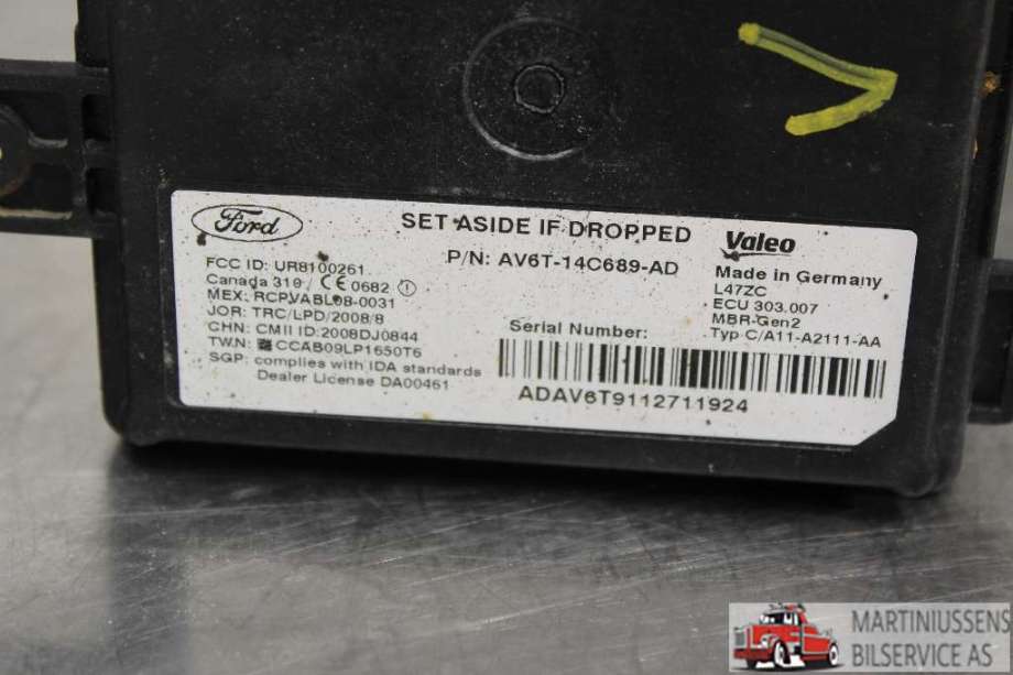 Styreenhet diverse til Ford Focus 2011-2014 (Type III, Fase 1)  (FORD||UR8100261)