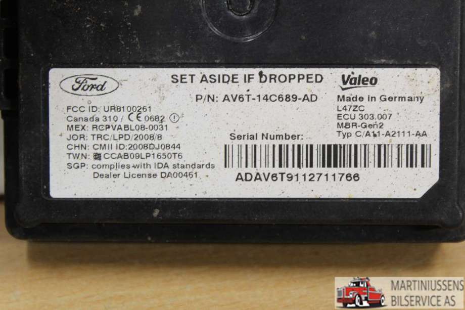 Styreenhet diverse til Ford Focus 2011-2014 (Type III, Fase 1)  (FORD||UR8100261)