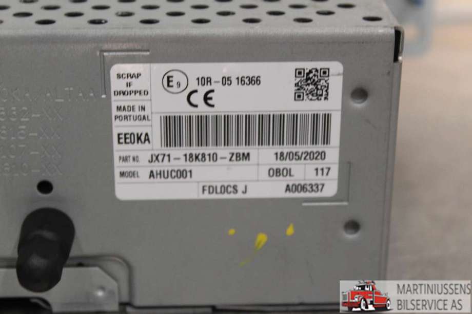 Bilstereo til Ford Kuga 2019-->> (Type III)  (FORD||JX71-18K810-ZBM)