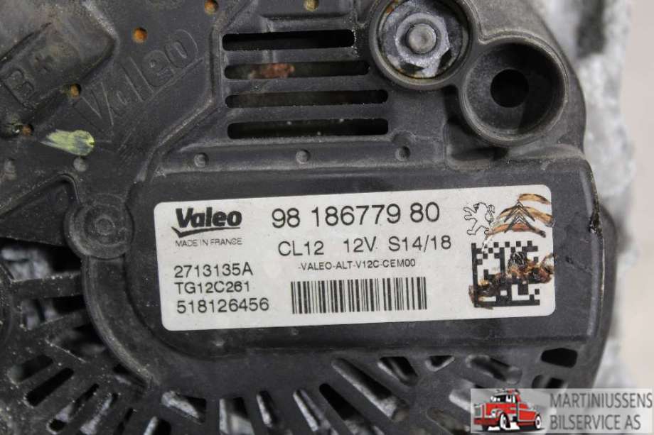 Dynamo til Peugeot 2008 2013-2019 (Type I)  (PEUGEOT||9818677980)