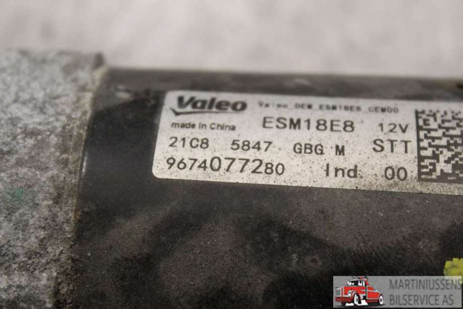 Starter til Peugeot 2008 2013-2019 (Type I)  (PEUGEOT||9674077280)
