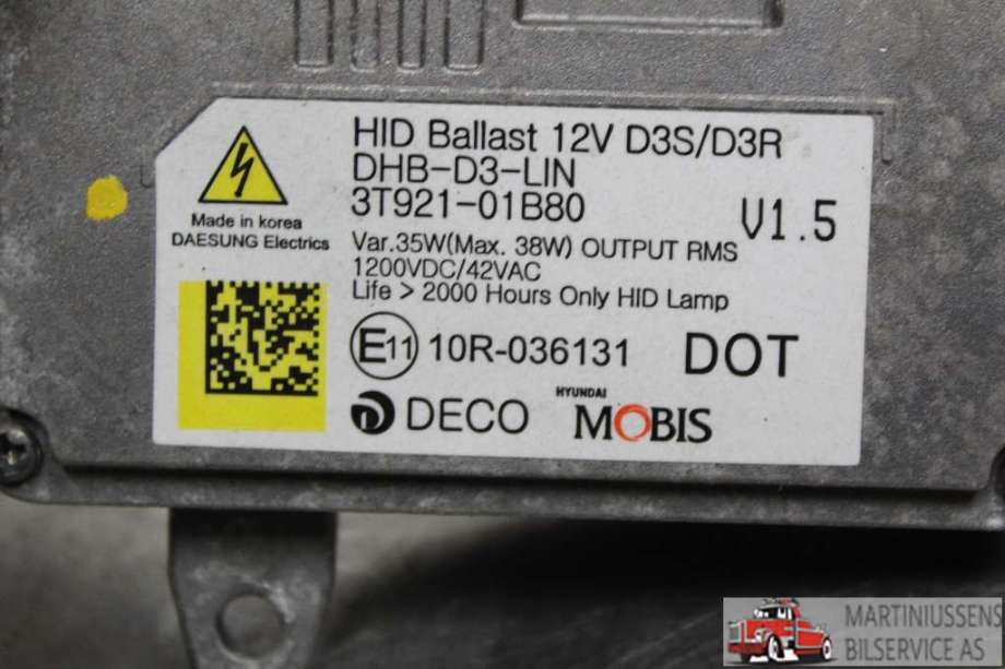 Styreenhet xenon/ballast til Hyundai i30 2012-2017 (Type II)  (HYUNDAI||3T921-01B80)