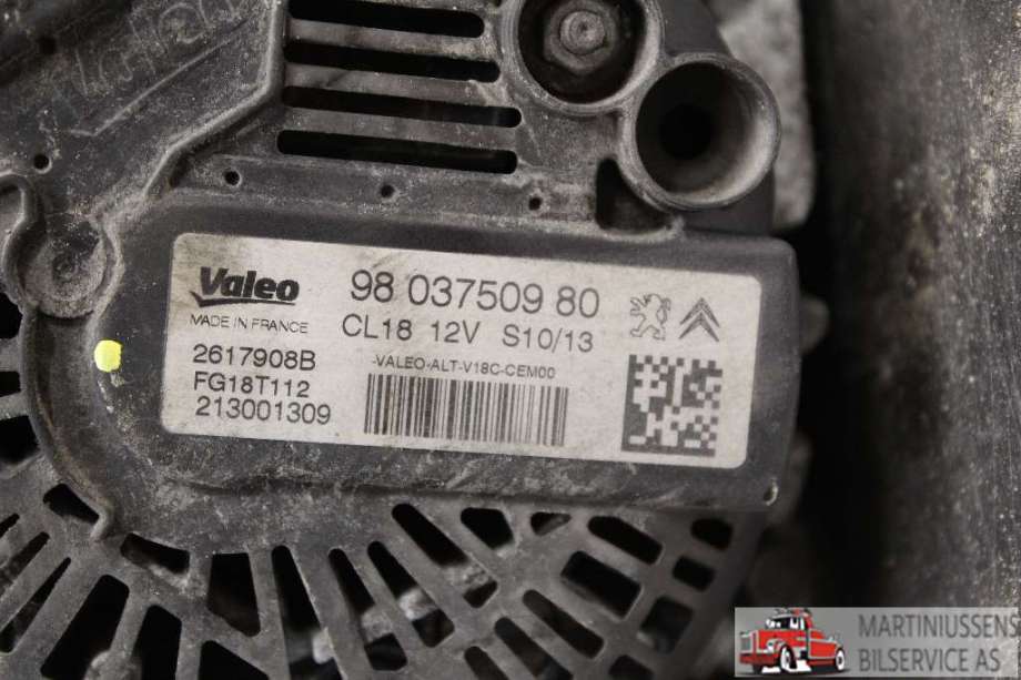 Dynamo til Citroën Jumpy 2007-2016 (Type II)  (CITROEN||98 037509 80)