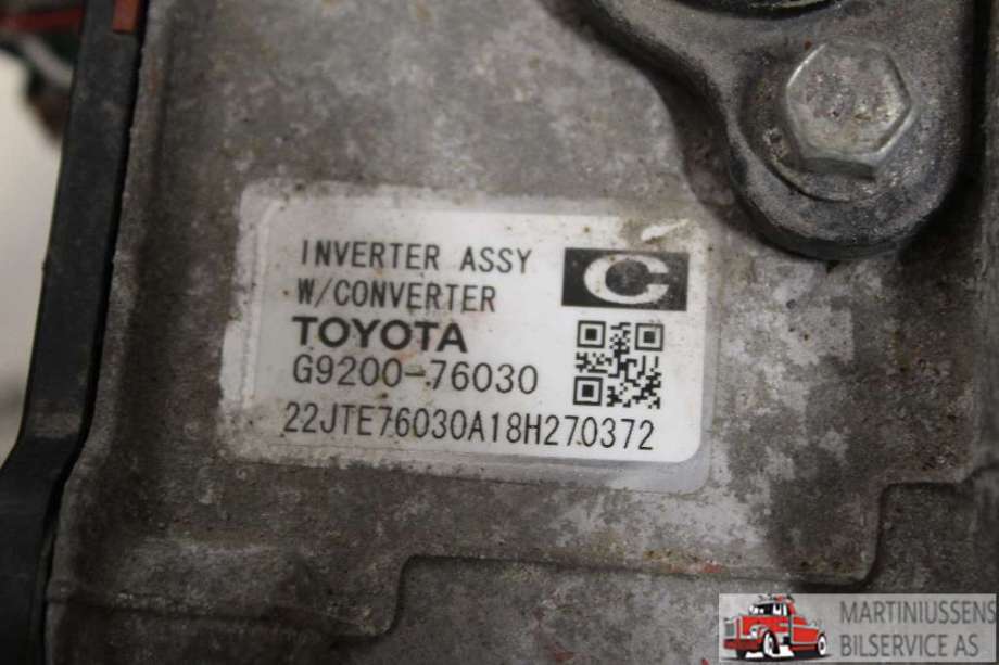 Inverter elbil til Toyota Auris 2015-2019 (Type II, Fase 2)  (TOYOTA||G9200-76030)