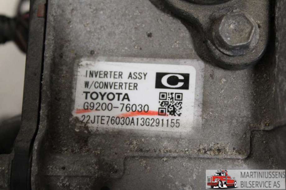 Inverter elbil til Toyota Auris 2013-2015 (Type II, Fase 1) (TOYOTA||G9200-76030)