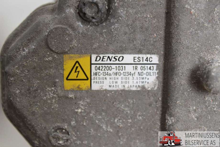 Aircondition kompressor til Toyota Auris 2013-2015 (Type II, Fase 1)  (TOYOTA||042200-1031)