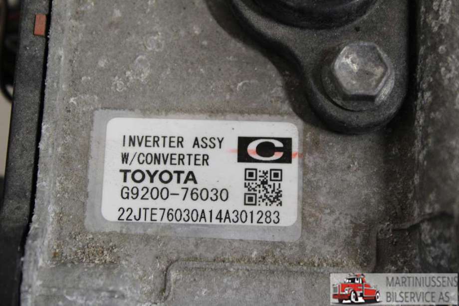 Inverter elbil til Toyota Auris 2013-2015 (Type II, Fase 1)  (TOYOTA||G9200-76030)