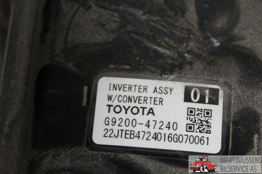 Inverter elbil til Toyota Prius 2016-2023 (Type IV) (combi) (combi) (TOYOTA||G9200-47240)
