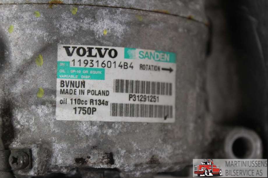 Aircondition kompressor til Volvo V40 2012-2019  (VOLVO||P31291251)