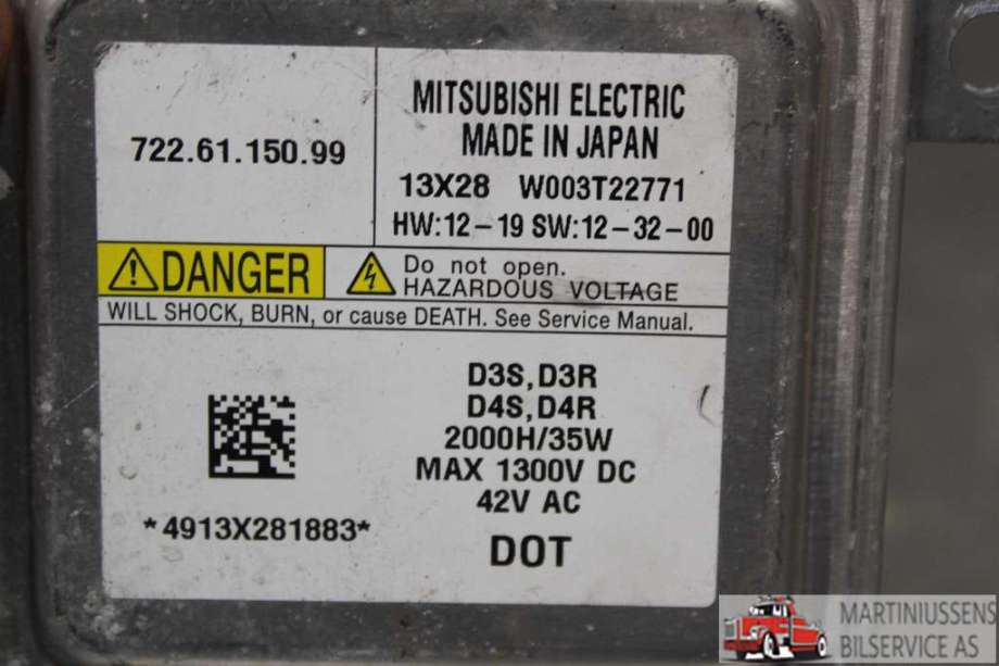 Styreenhet xenon/ballast til Volvo V40 2012-2019  (VOLVO||722.61.150.99)